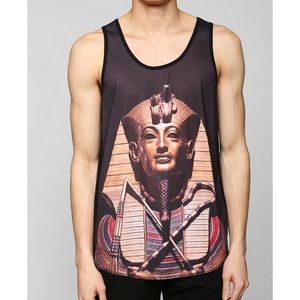 Urban Outfitters Men's Black King Tut Tank Top